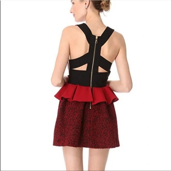 Three Floor Red Bad Girl Cocktail Dress Size 10 - Picture 7 of 13